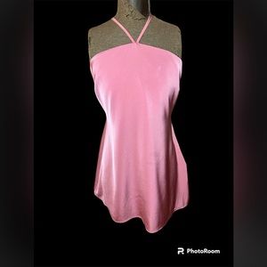 Studio 19 Boutique Dress, Pink/Mauve color, Size XL, Silk Material, Has a zipper